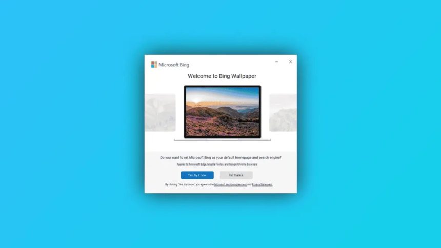 Bing Wallpaper programa