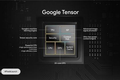 Google Pixel telefonų Tenspor lustai